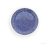 Polmedia Polish Pottery Bunzlauer Ceramic Dessert Plate Flat Diameter 16.0 cm Decoration 120