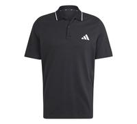 adidas Men's Essentials Small Logo Pique Polo Shirt, Black/White, XL