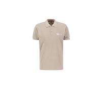 Alpha Industries Basic Sl Short Sleeve Polo Beige L Men