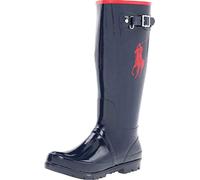 Polo by Ralph Lauren Boy's Girl's Ralph Rainboot-K Rain Boot, Navy/Red, 6 UK Child