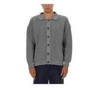 Polo Cardigan - male - FAMILY FIRST - Cardigans - Gray - L - Knitwear L