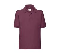 Polo child Fruit of the Loom Rouge 14/15 ans