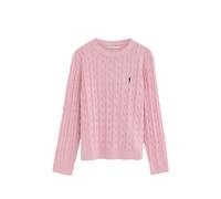 Polo Club Womens Pink cable-knit jumper with Rigby Go embroidery - Rose Cotton - Size Large