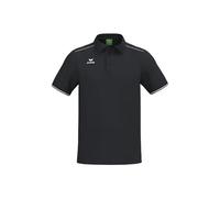 Erima Men's CMPT Pique Polo Shirt (2112511), Black/White, XL