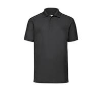 Polo Fruit of the Loom Noir 3XL