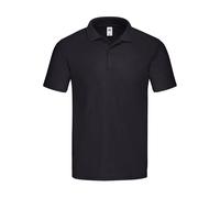 Polo Fruit of the Loom Original Noir 3XL