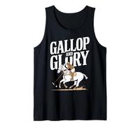 Polo Gallop Glory Horse Polo Player Tank Top