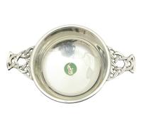 Polo Green Enamel Pewter Knot Band Quaich Bowl Scottish Quaich 286