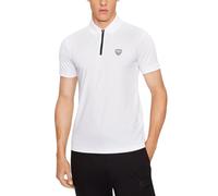 Polo Halfzip Logo - male - Emporio Armani EA7 - Polo Shirts - White - 2XL - Tops 2XL