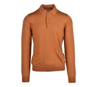 Polo in Maglia - male - Gran Sasso - Polo Shirts - Brown - L - Tops L