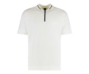 Polo in mixed cotton - male - Boss - T-Shirts - White - S - Tops S