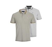 Jack & Jones Paulos Short Sleeve Polo 2 Units Grey S Men