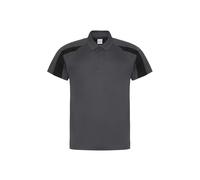 Just Hoods by AWDIS Polo Cool Contrast - Charcoal/Jet Black