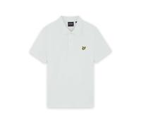Lyle And Scott Vintage Mens Plain Polo Shirt Blue Ice M