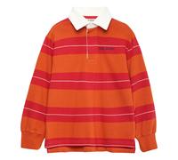 Polo N°1 Striped Organic Cotton Orange 4/5 years