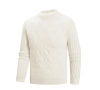 Polo Neck Jumpers for Men with Mock Shirt Collar, Large Size Casual Long Sleeves Simple Solid Color Loungewear Slim Fit Knitted Soft Warm Stand Collar Hooded Breathable Round Sweatshirts Sport Jogging
