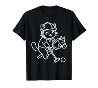 Polo Player Kawaii Cat Equestrian Sports Cute Value Graphic T-Shirt