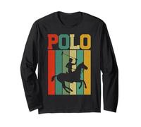 Polo Players Horseback Riding Horse Equestrian Sports Long Sleeve T-Shirt