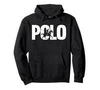 Polo Players Horseback Riding Horse Equestrian Sports Pullover Hoodie
