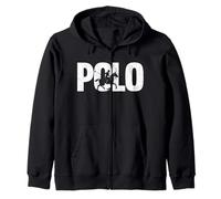Polo Players Horseback Riding Horse Equestrian Sports Zip Hoodie