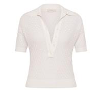 Polo Pointelle Lena Cotton Ecru L