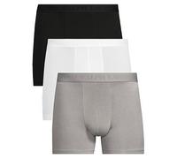 Polo Ralph Lauren Mens Polo Ralph Lauren Branded-Waistband Pack Of Three Stretch-Cotton Boxer Briefs Black/Perf Grey/White S