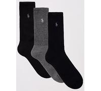 Polo Ralph Lauren 3 Pack Crew Sports Socks, Multi, Men Print
