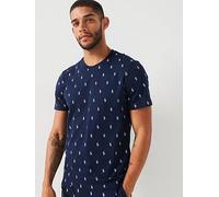 Polo Ralph Lauren All Over & Print Jersey Sleep Shirt, Navy, Size M, Men Navy