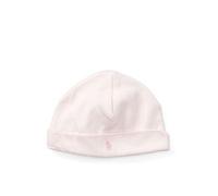 Polo Ralph Lauren Girls Del Pnk Kids Girls' Logo-embroidered Cotton-jersey Beanie 1size