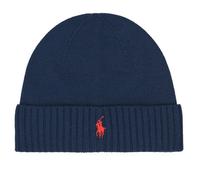 Polo Ralph Lauren Beanie Hat Merino Wool Signature Pony Navy New 100% Genuine