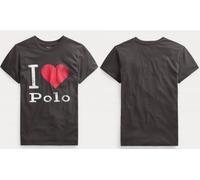 Polo Ralph Lauren Big Heart T-Shirt Loose Fit Luxury Cotton Shirt Top Blouse M