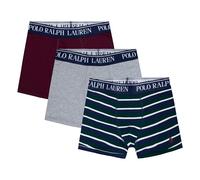 POLO RALPH LAUREN Boys' 3-Pack Boxer Briefs, Hunt Green/Maroon, L