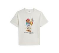 Polo Ralph Lauren Boys Bear Short Sleeve T-Shirt, White, Size 8-10 Years=M White