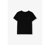 Polo Ralph Lauren Boys Black Kids Boys' Logo-embroidered Cotton-jersey T-shirt M