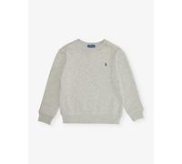 Polo Ralph Lauren Boys Grey Htr Kids Boys’ Logo-embroidered Cotton-blend Jersey Sweatshirt M