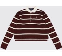 POLO RALPH LAUREN Boy's Striped Long-Sleeved Polo Shirt with Pony Logo - Size: M - male