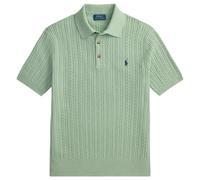 Polo Ralph Lauren Cable-Knit Cotton Polo-Collar Jumper - Green L L