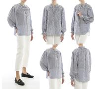 Polo Ralph Lauren Caddy Ruffle Blouse Shirt Frill Top Ruffle Blouse M