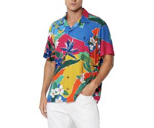 Polo Ralph Lauren Clady Seersucker Camp Shirt Classic Fit Check Hawaiian New S