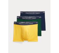 Polo Ralph Lauren Classic Stretch Cotton Trunks 3-Pack, Forest / Yellow / Navy