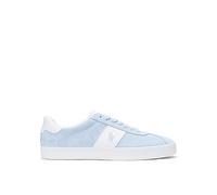 Polo Ralph Lauren Court Vulcan Suede Trainer, Light Blue, Size 11, Men Light Blue