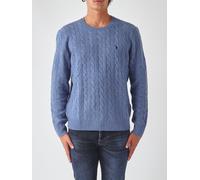 POLO RALPH LAUREN Crewneck Jumper in Wool and Cashmere with Embroidered Pony Logo - Size: XL - male