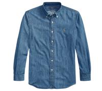 Polo Ralph Lauren for man. 710792043001 Custom Fit denim shirt blue (M), Casual, Cotton, Long sleeve, Navy