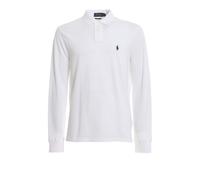 Polo Ralph Lauren logo embroidered long-sleeve polo shirt - White S-M-L-XL-XXL