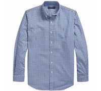 Polo Ralph Lauren Custom Fit Oxford Shirt - Blue and White - M - Menswear M