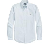 Polo Ralph Lauren Custom Fit Oxford Shirt - Blue and White S S