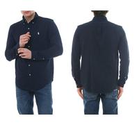 Polo Ralph Lauren Custom Fit Poplin Shirt Pony Oxford Navy Button-Down M