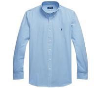 Polo Ralph Lauren Custom Fit Stretch Poplin Shirt - Blue and White