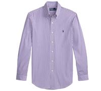 Polo Ralph Lauren Custom Fit Striped Poplin Shirt - Purple S S