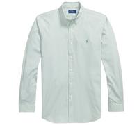Polo Ralph Lauren Custom Fit Striped Stretch Poplin Shirt - Faded Mint/White L L